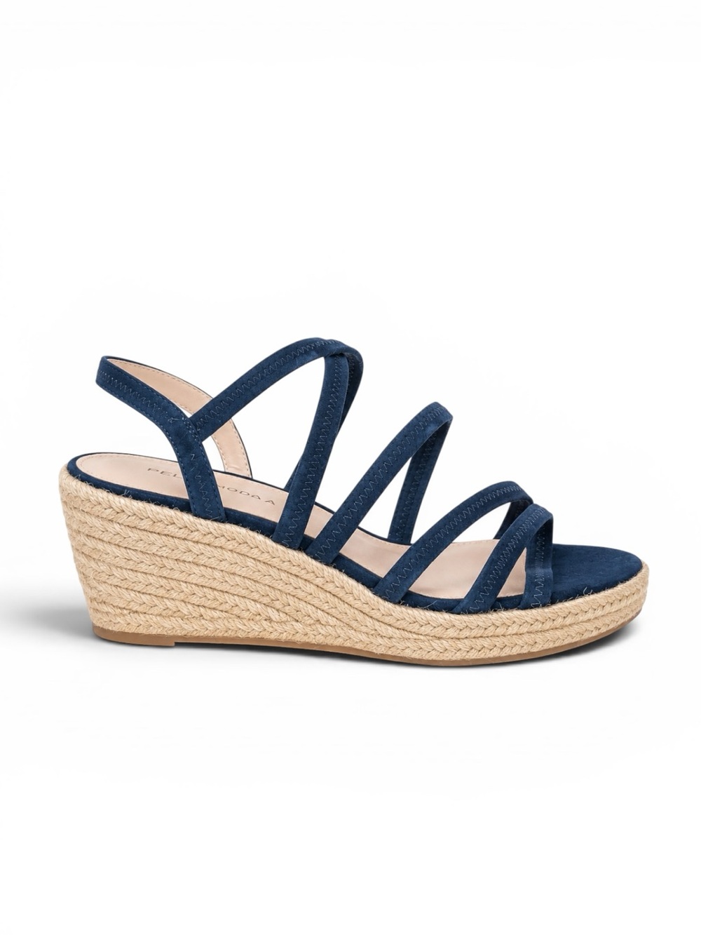 Pelle Moda Kortez-SU Midnight Suede Espadrille Wedge Sandals Size 10